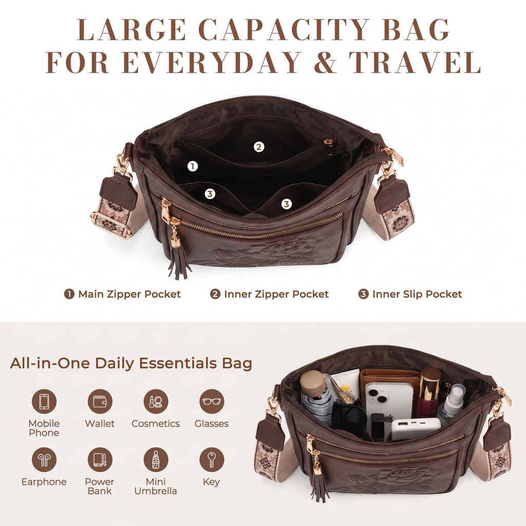 Vegan Leather Crossbody Bag B867568