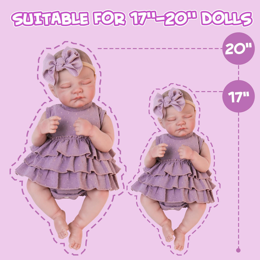 20 Inch Purple Dress Doll Clothing Set J784168