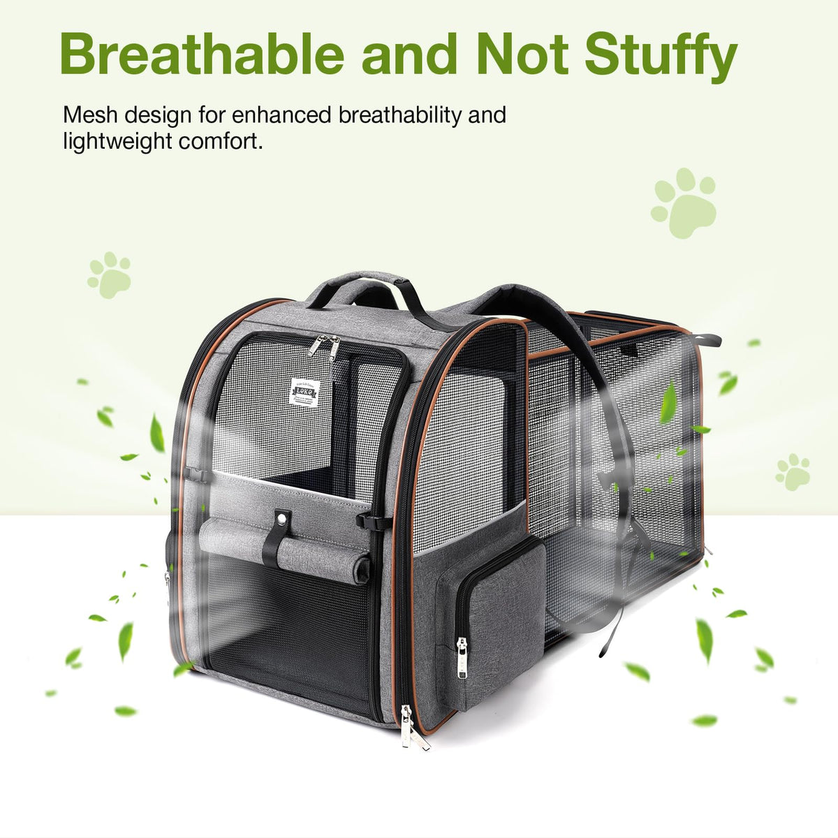 Expandable Cat Carrier Backpack with Sun Shade S679