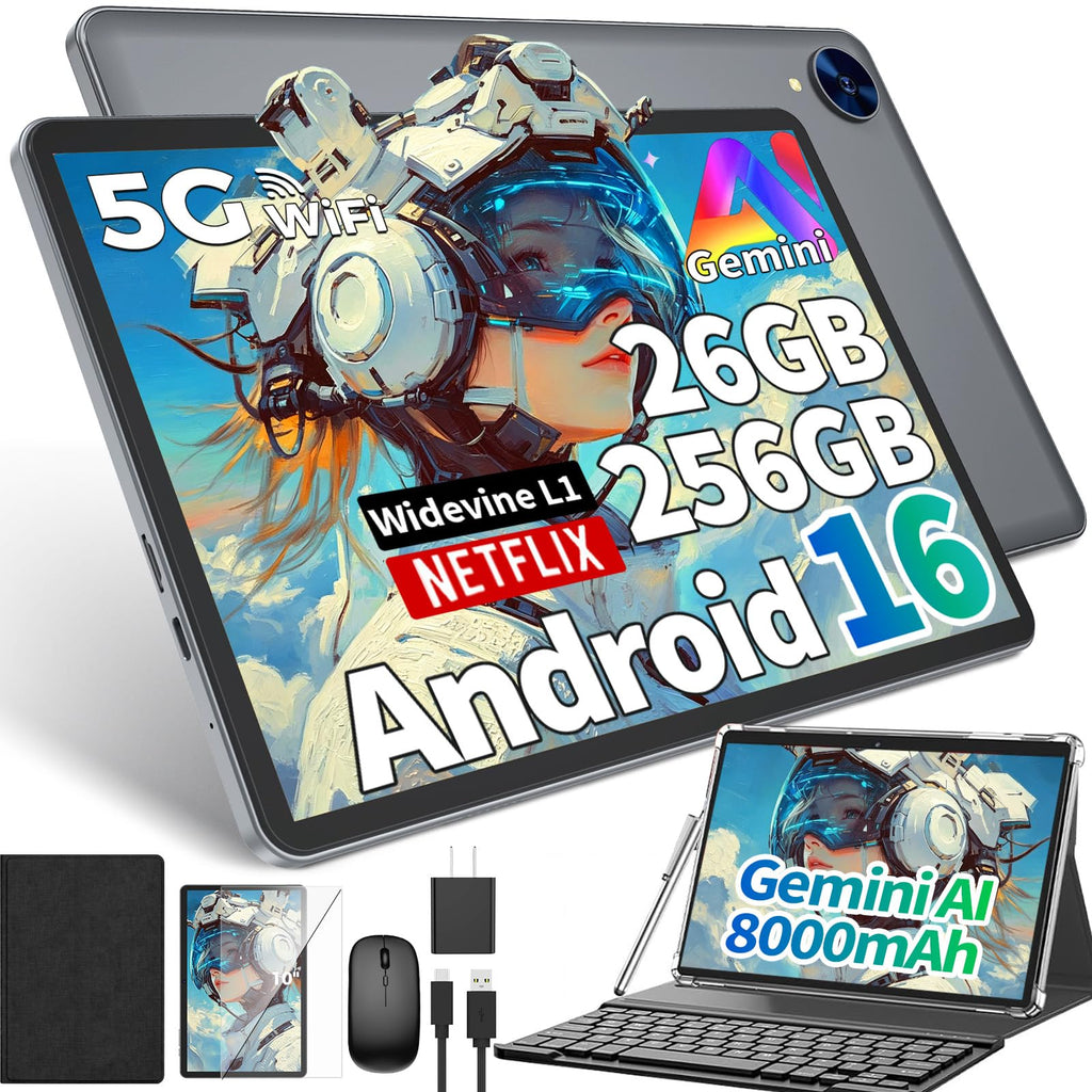 10 inch Android 16 Tablet with Black Case N904119
