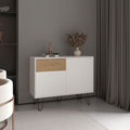 39" Wide Console Table with Two Cabinets, One Drawer and Four Shelves N601
