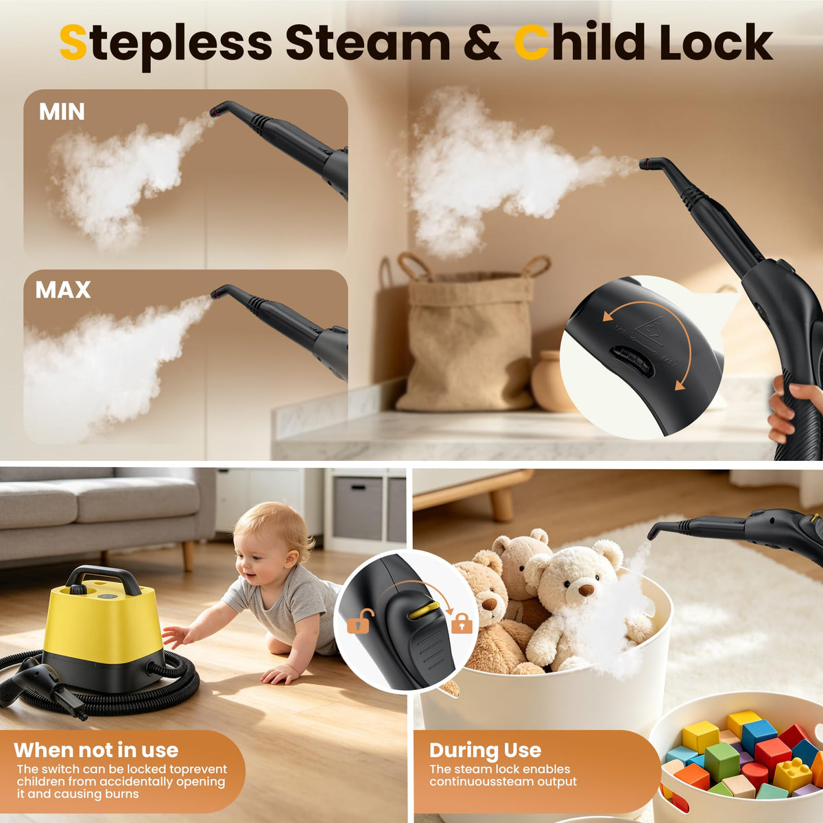 Steam Cleaner with 52oz Tank F786