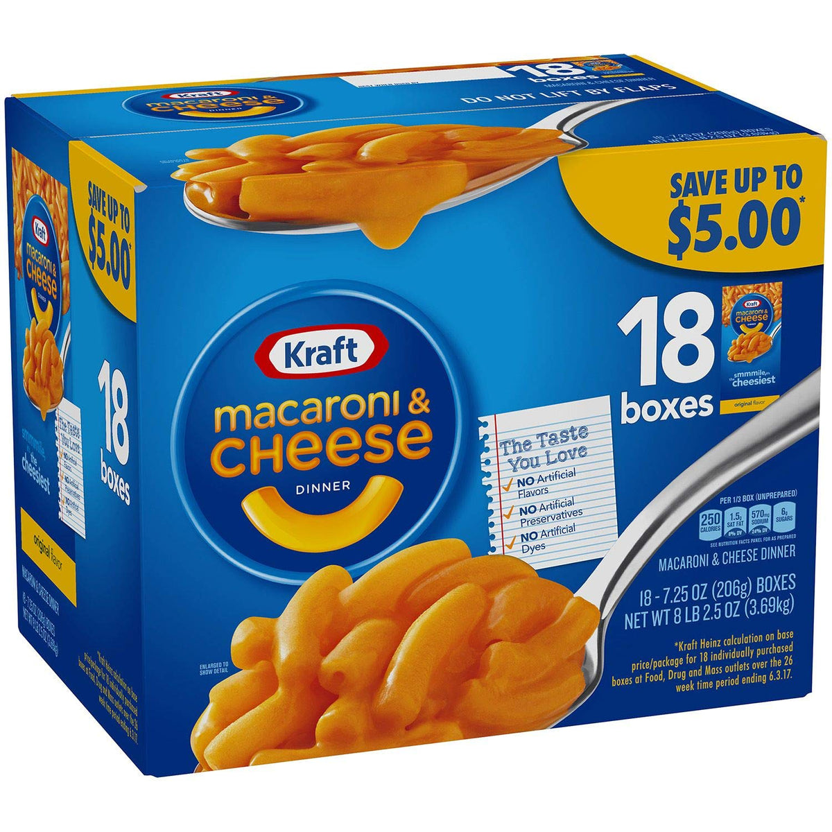 Macaroni & Cheese 7.25 oz 18 Boxes U7001