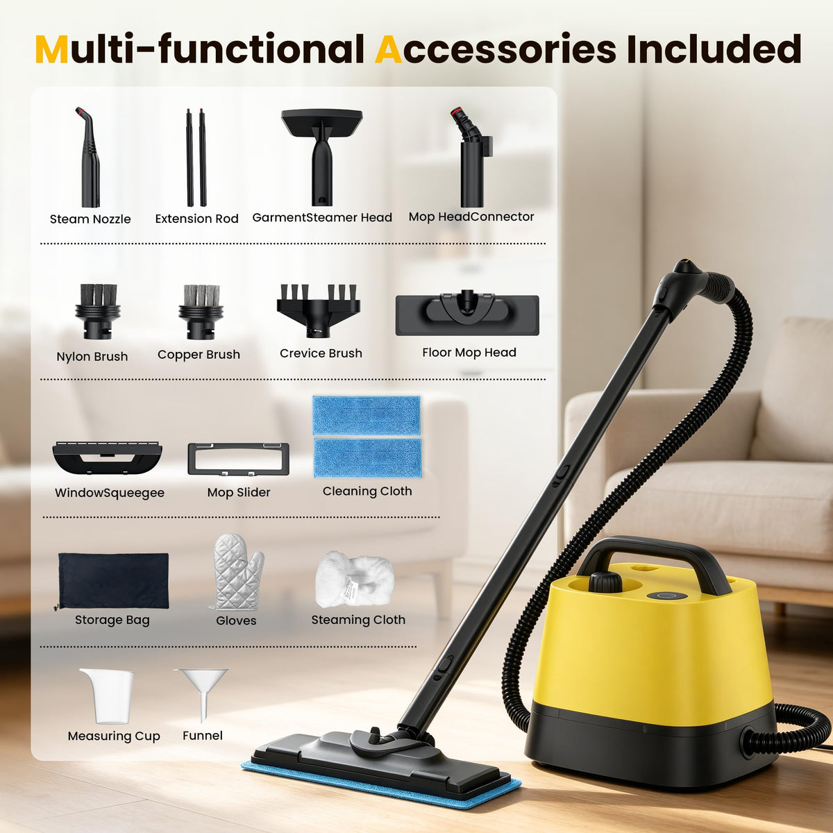 Steam Cleaner with 52oz Tank F786