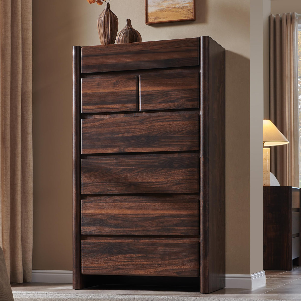 Brown 7 Drawer Dresser O5321