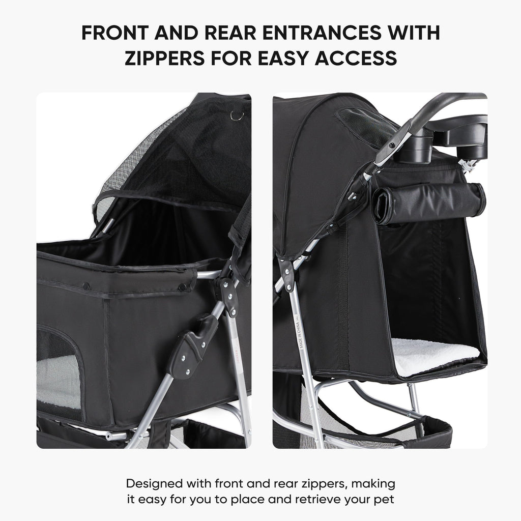 Foldable 3 Wheel Pet Stroller V78299