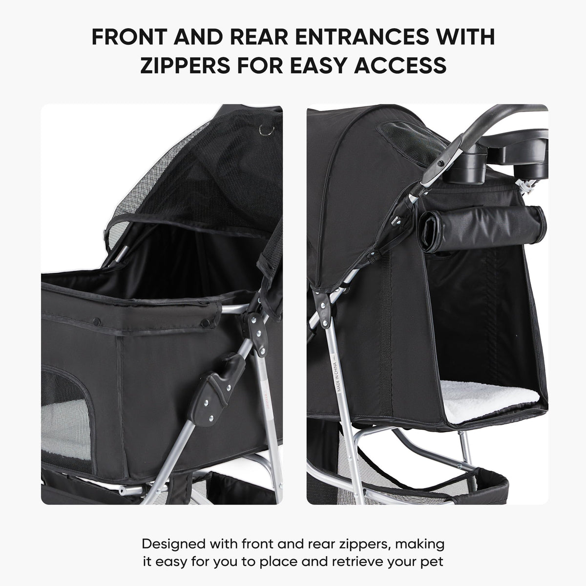 Foldable 3 Wheel Pet Stroller V78299