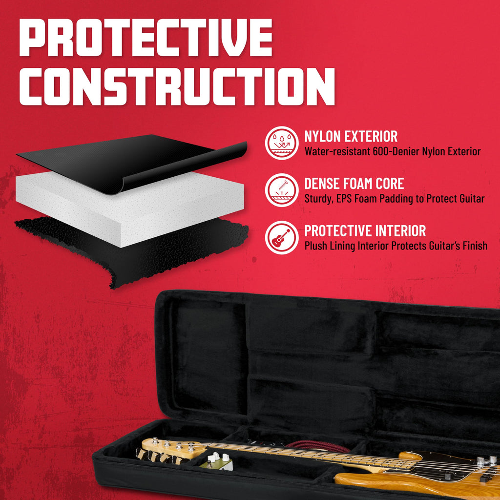 Lightweight Polyfoam Guitar Case for Electric Bass Guitars R55888