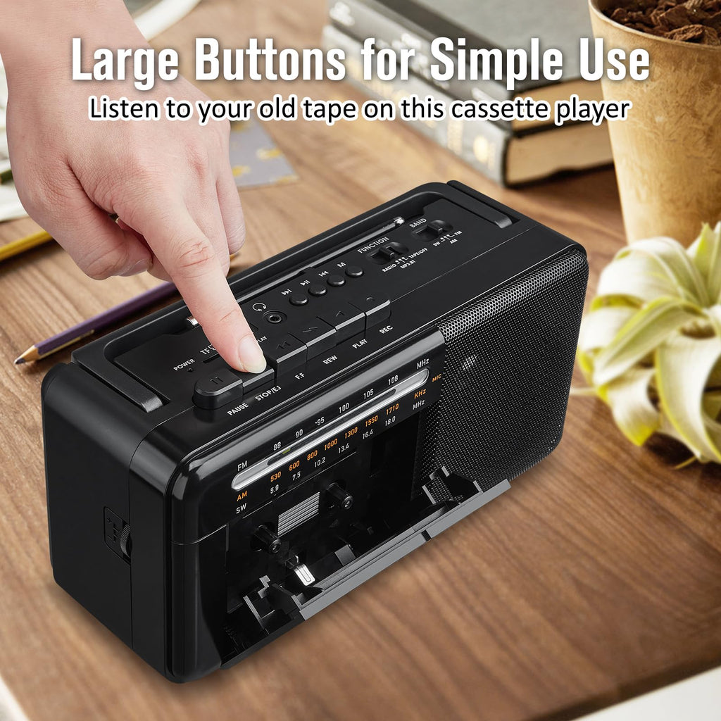 Cassette Tape Player Bluetooth Boombox AM/FM/SW Radio Stereo B871