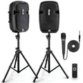 Dual 8inch 700 Watt Bluetooth PA Speaker System P375
