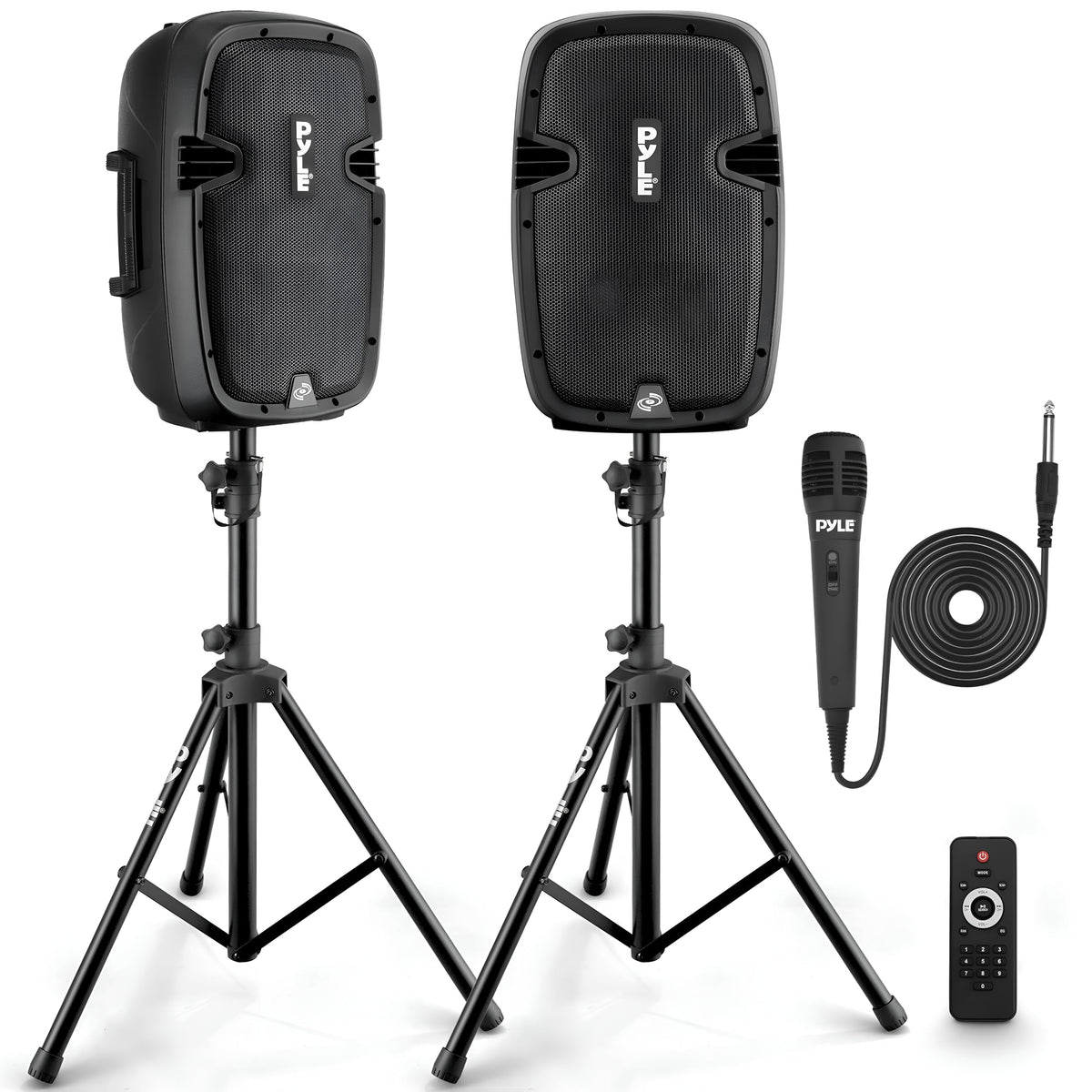 Dual 8inch 700 Watt Bluetooth PA Speaker System P375