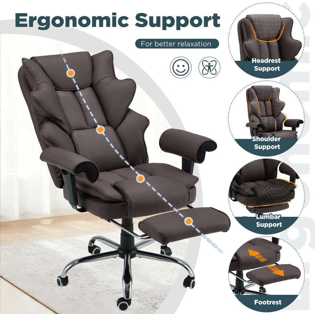 Brown Ergonomic Office Chair H715
