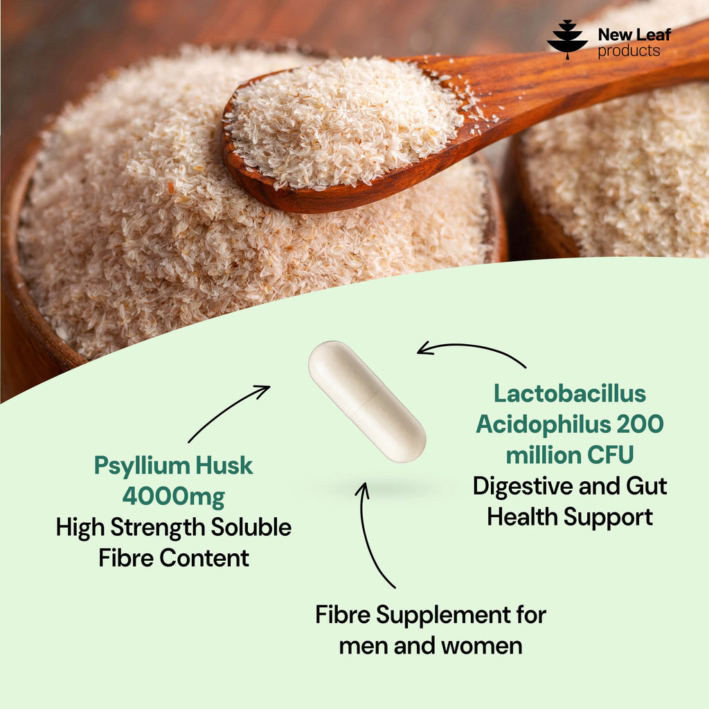 Psyllium Husk Capsules with Acidophilus Fibre Supplement M30184