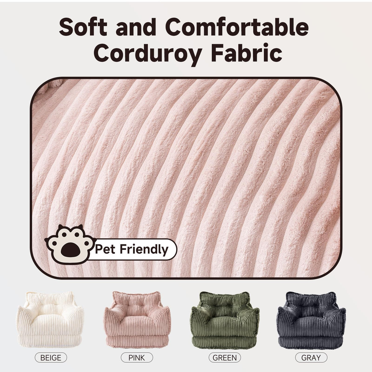 2 in 1 Folding Sofa Bed Pink T163