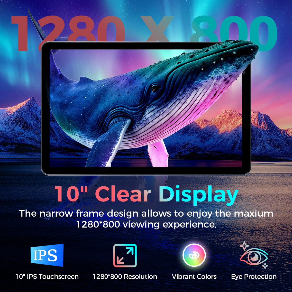 10 inch Android 16 Tablet with Black Case N904119
