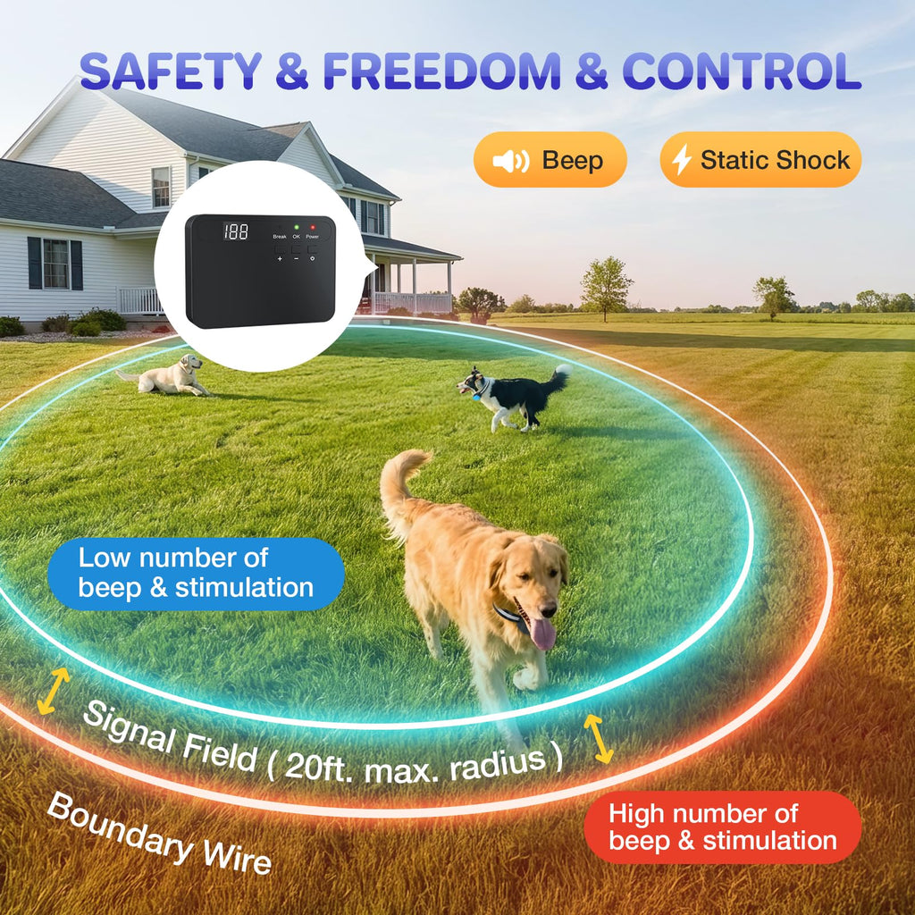 Electric Dog Fence System for 2 Dogs G756