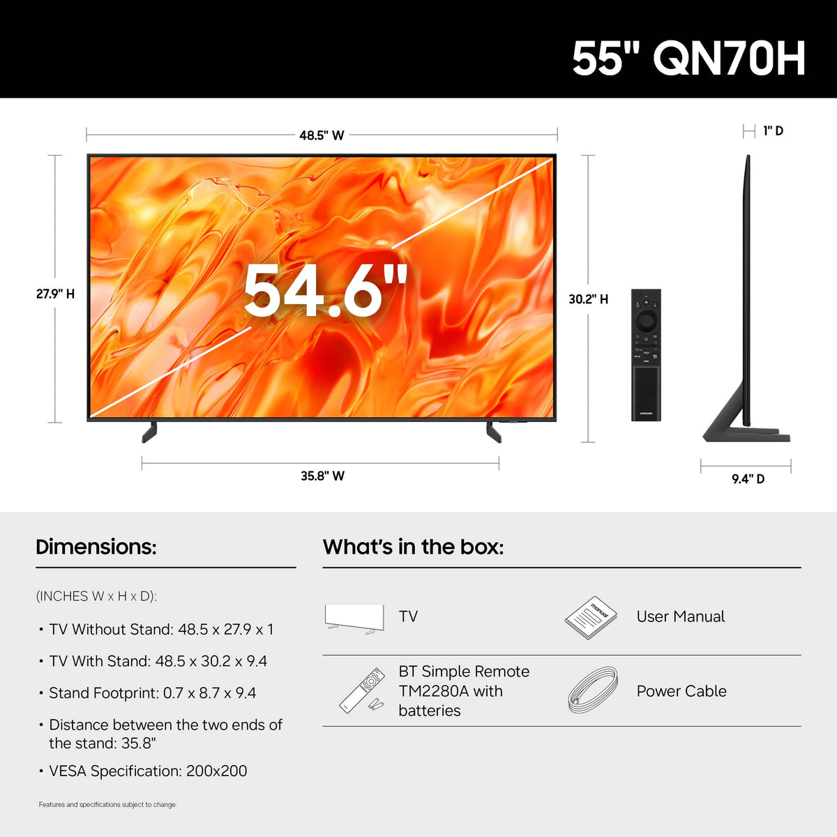 55-Inch 4K Smart TV E987880