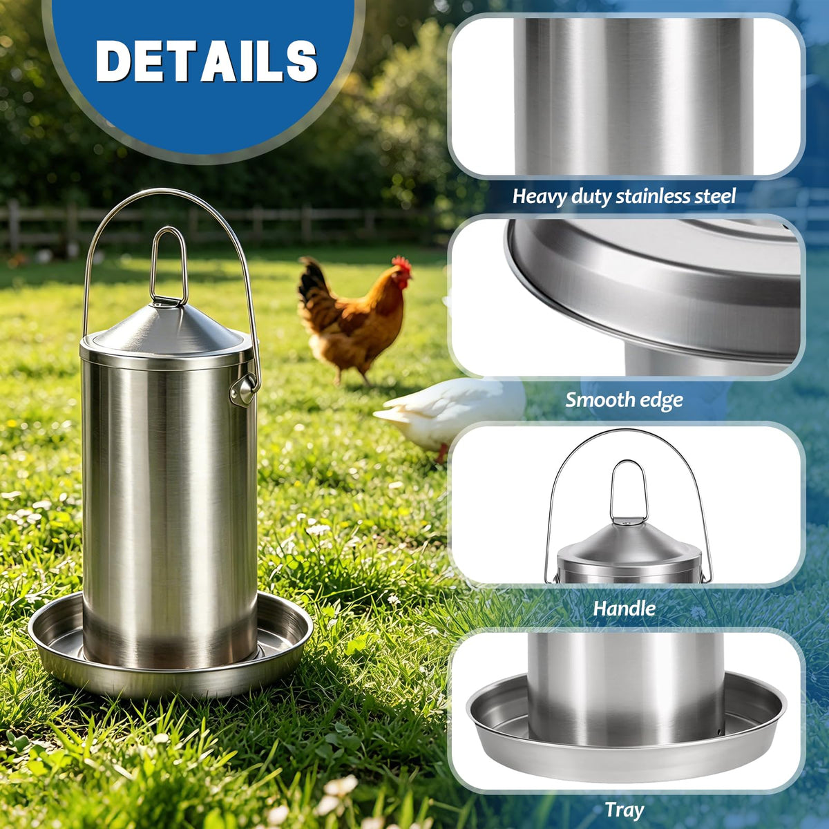 Stainless Steel Chicken Waterer X8767