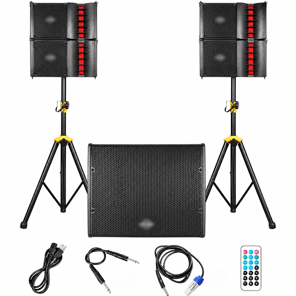 2000W Powered Line Array PA Speaker System with 18 Inch Subwoofer C292