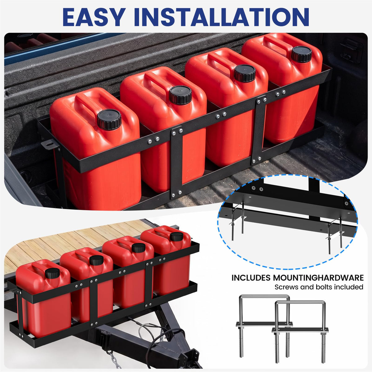 Adjustable 5 Gallon Fuel Jug Holder C47419