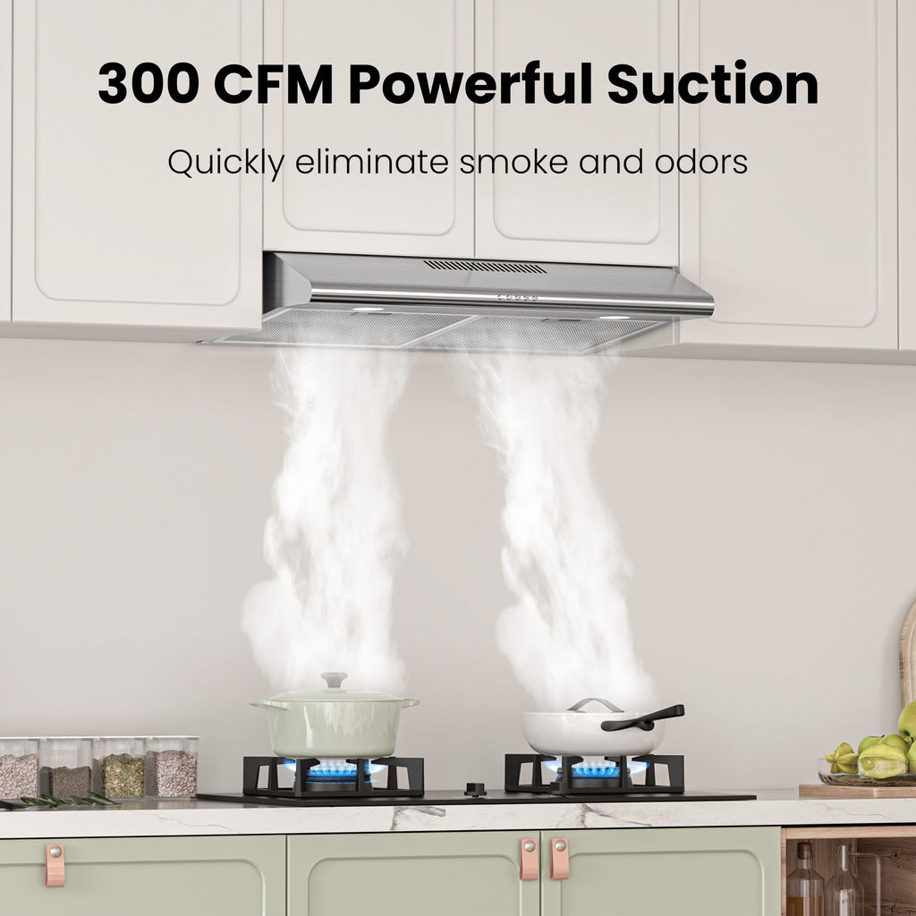 30 inch 300 CFM Under Cabinet Range Hood J780