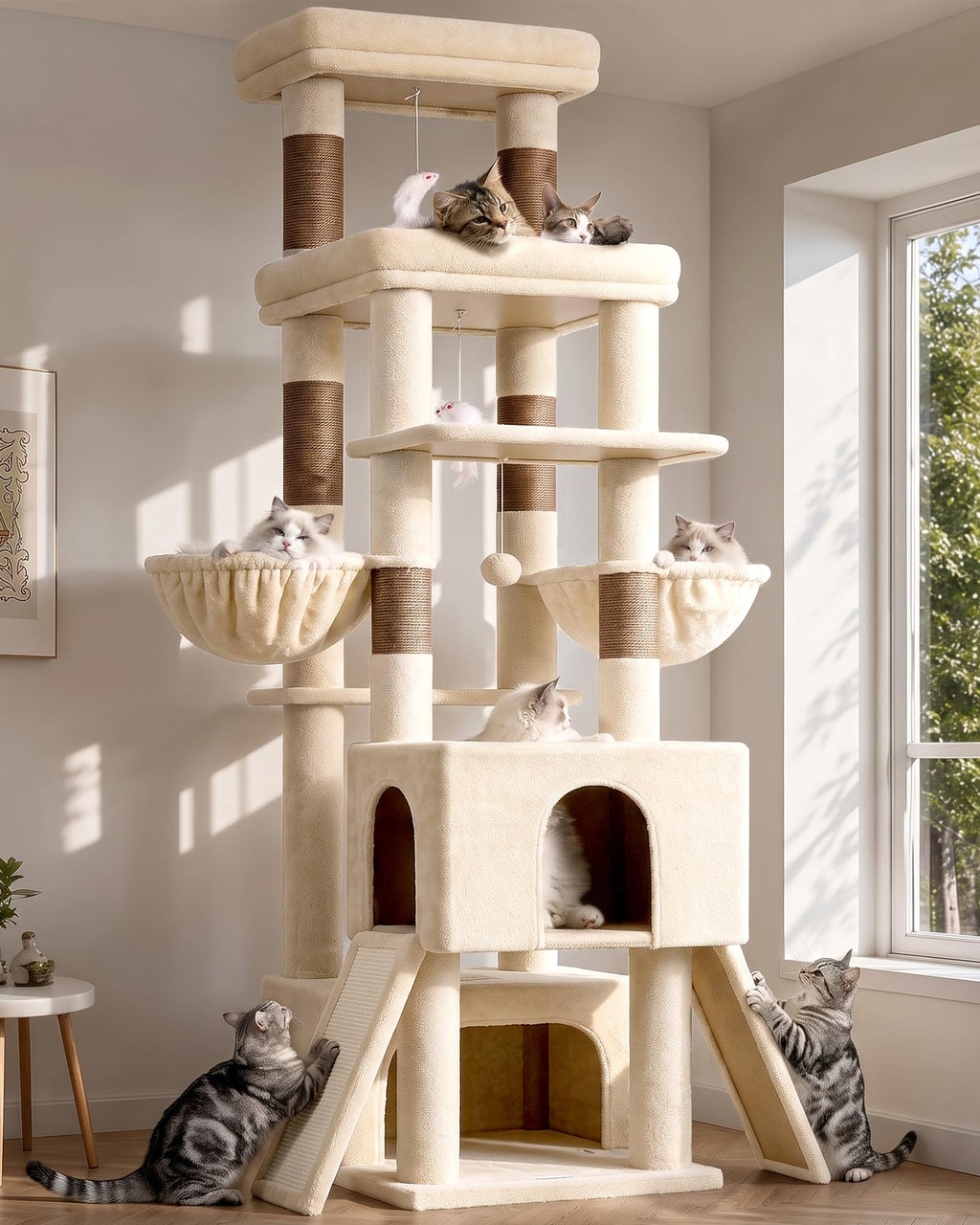 Beige Heavy Duty Cat Tree H15808