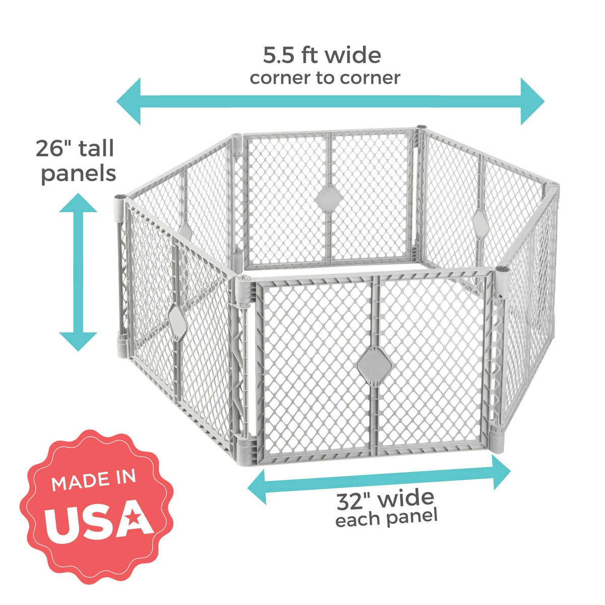 6-Panel Baby Playard C5260