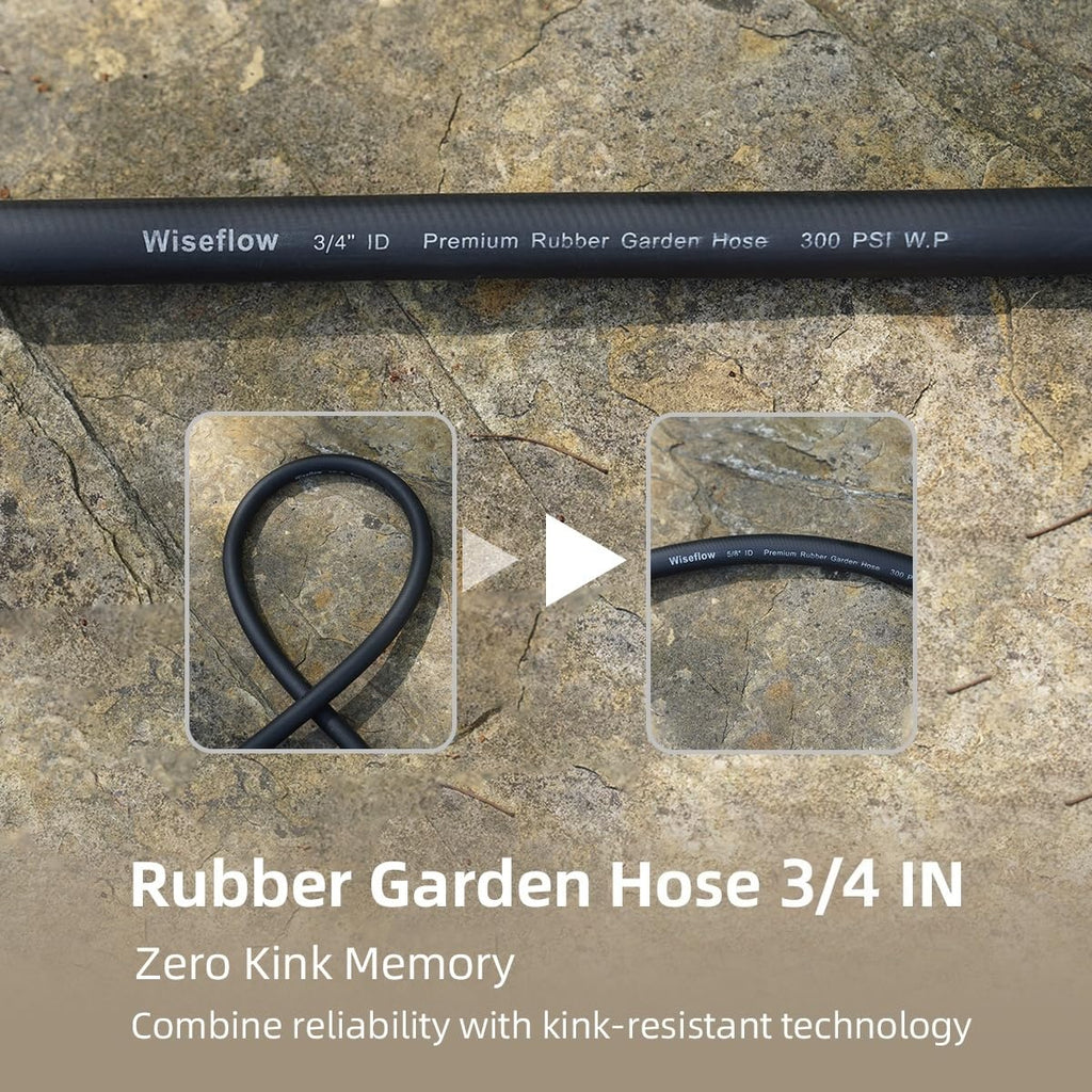 50FT Heavy Duty Rubber Garden Hose X248331