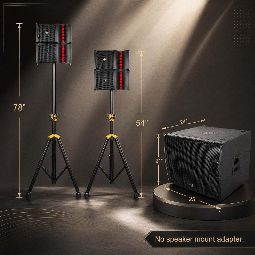 2000W Powered Line Array PA Speaker System with 18 Inch Subwoofer C292