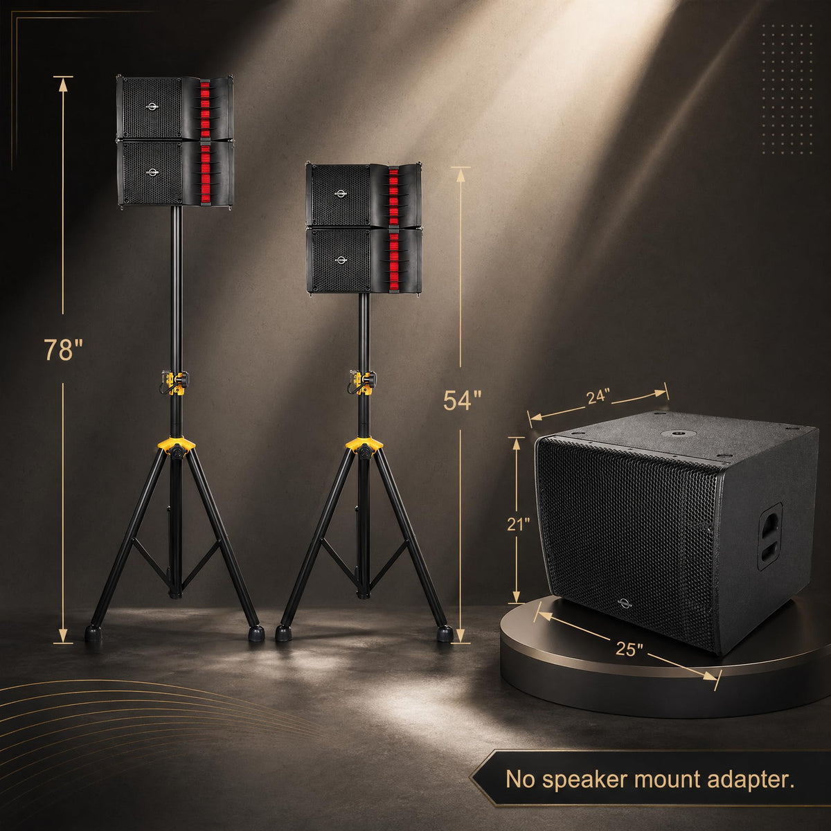 2000W Powered Line Array PA Speaker System with 18 Inch Subwoofer C292