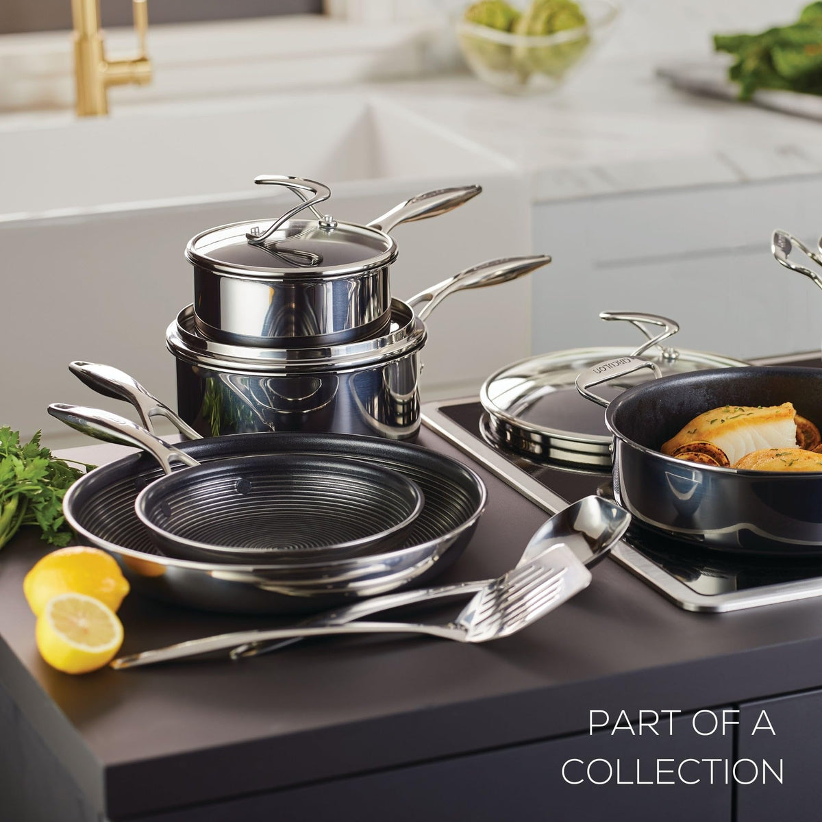 Stainless Steel Nonstick 12 Piece Cookware Set Y34233