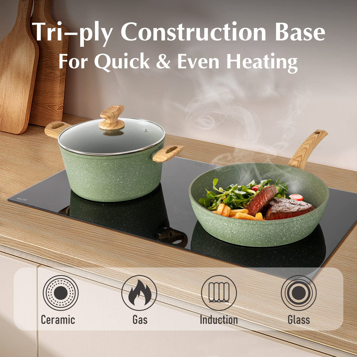 12 Pcs Non Stick Cookware Set D451723