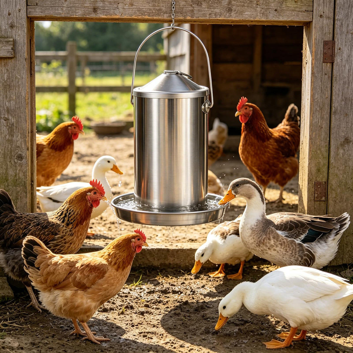 Stainless Steel Chicken Waterer X8767
