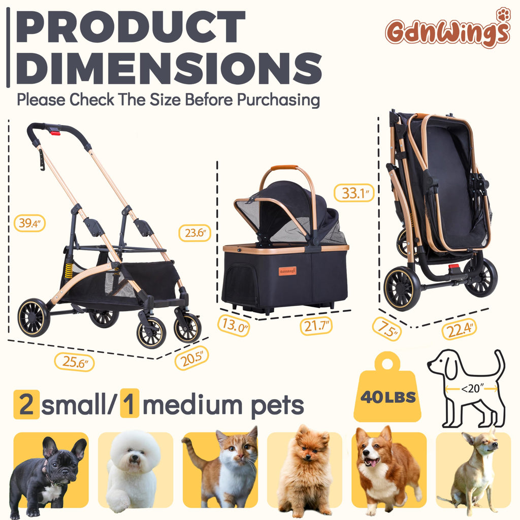 Pet Stroller for Small Dogs Cats J621447