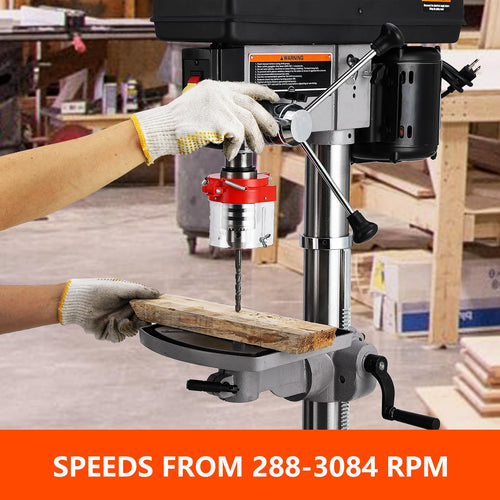 13 in Benchtop Drill Press, 7.5 Amp Variable Speed Cast Iron N5322