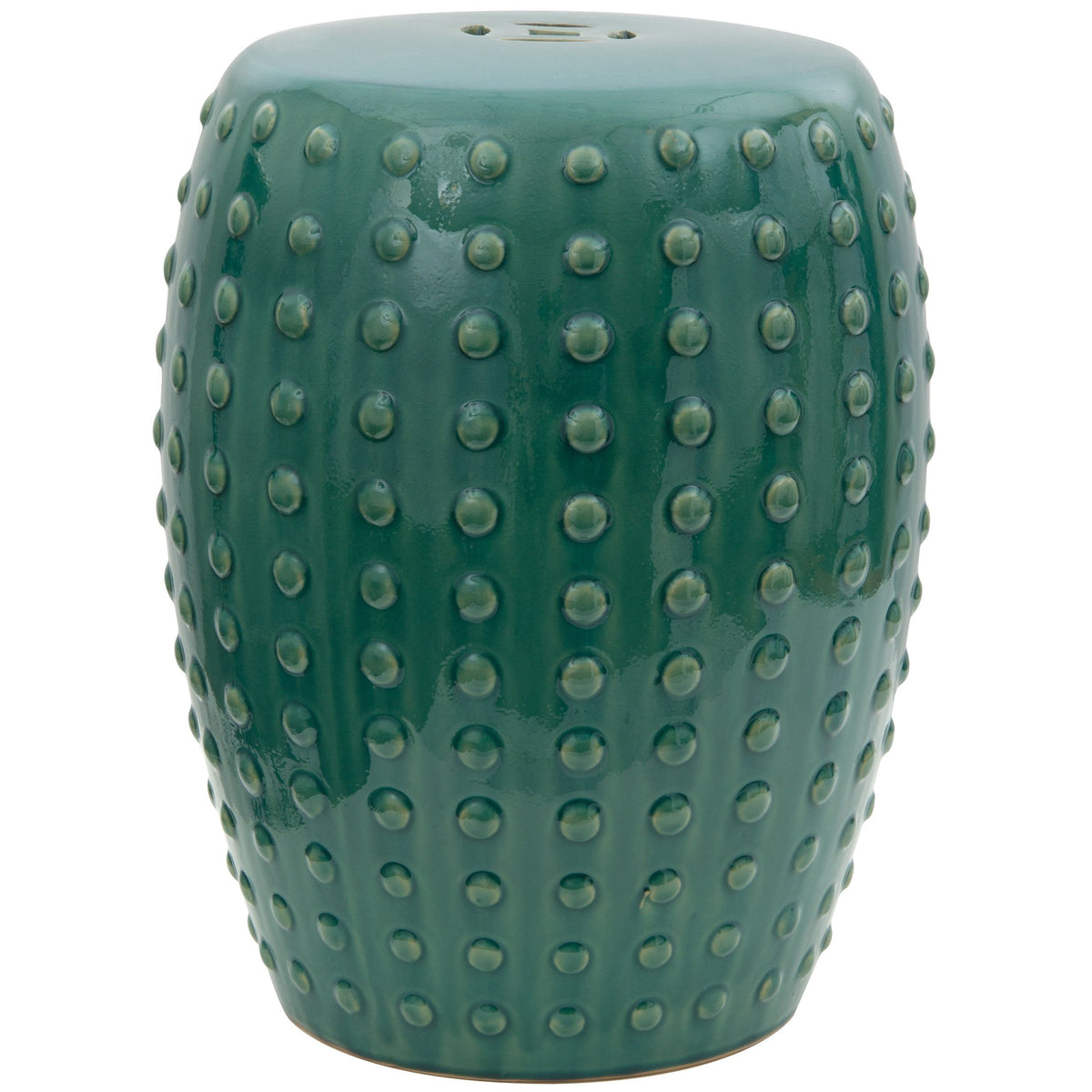18" Blue-Green Porcelain Garden Stool V6992