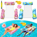 2 Pack Inflatable Pool Floats with Drink Holders and Air Pump I8951
