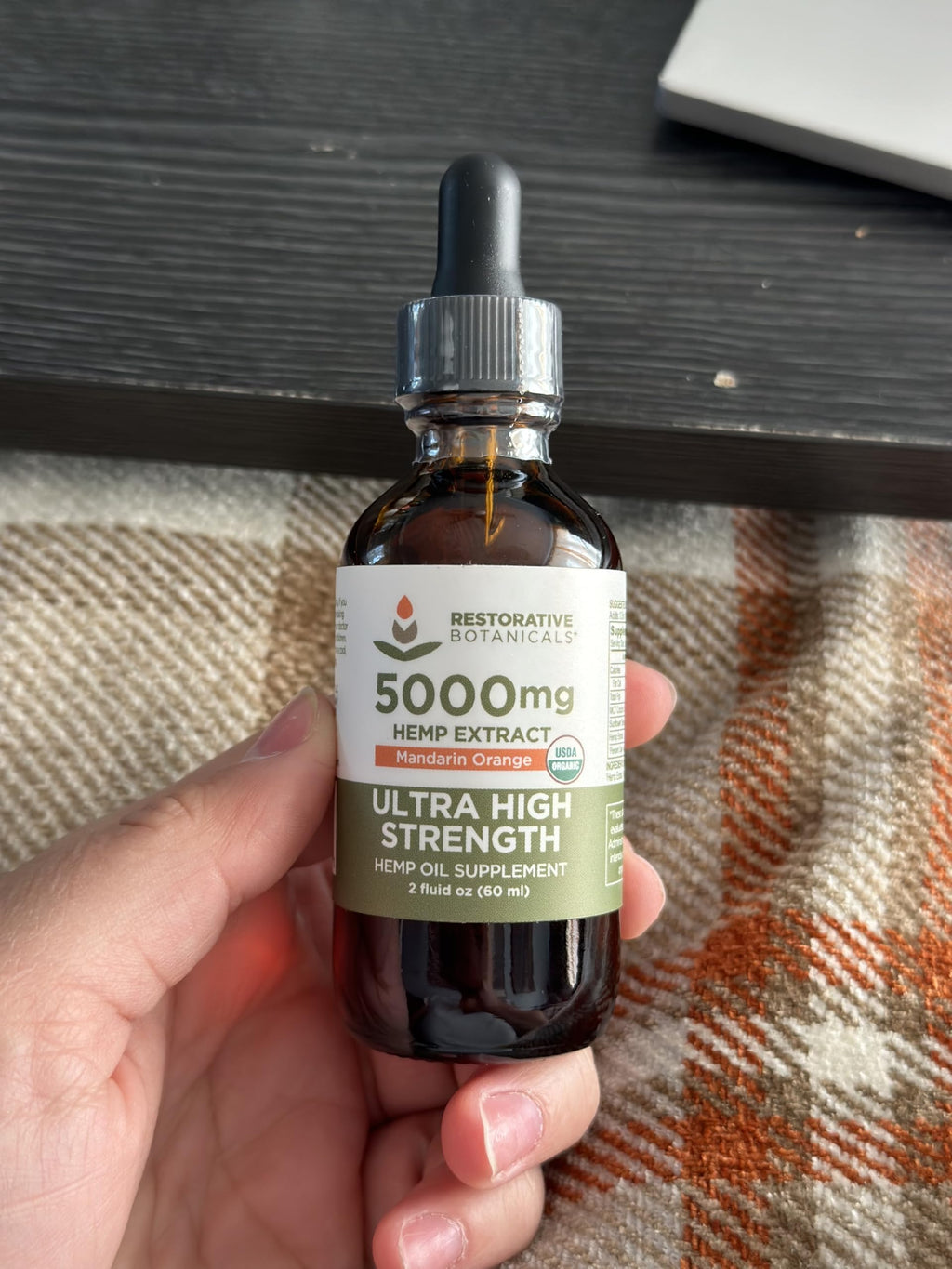 Hemp Oil Drops 5000 mg Mandarin Orange L2452