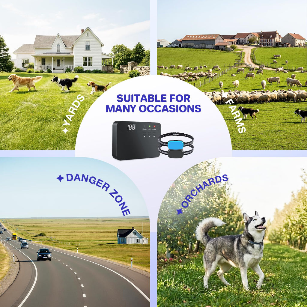 Electric Dog Fence System for 2 Dogs G756