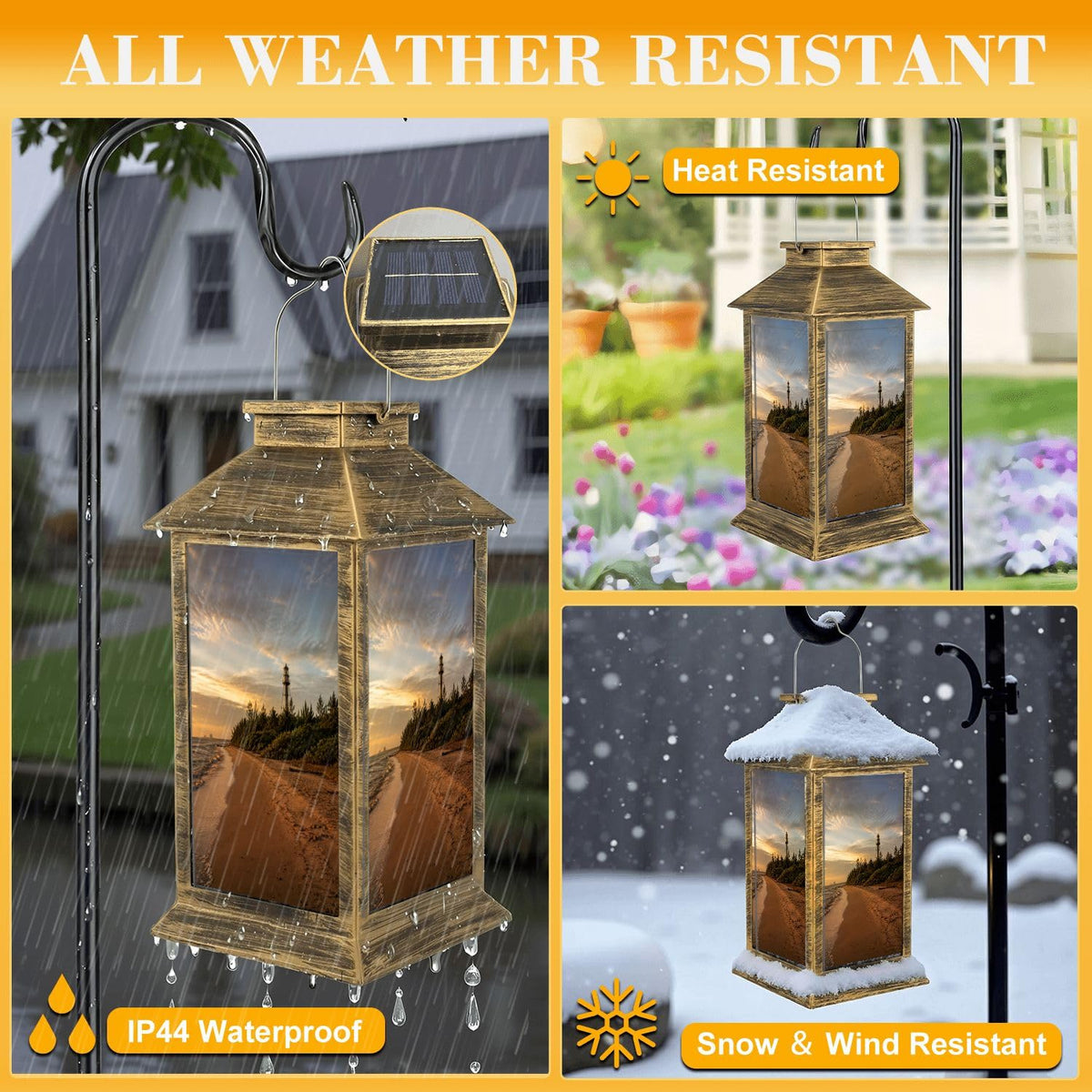 Waterproof LED Solar Lantern L5439