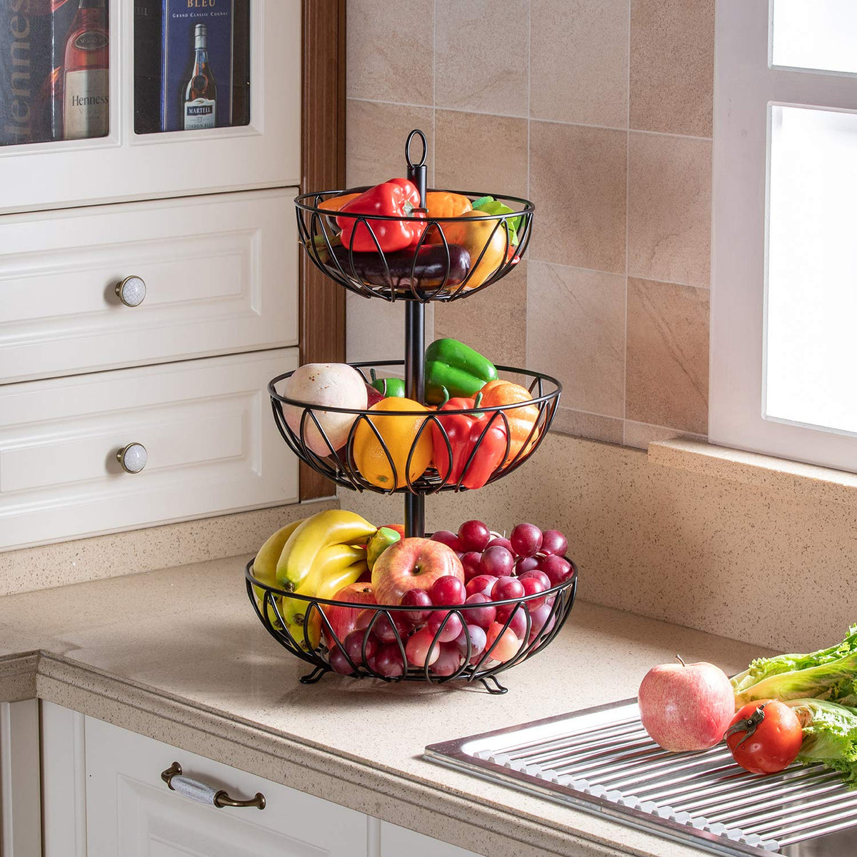 3 Tier Metal Fruit Basket X702