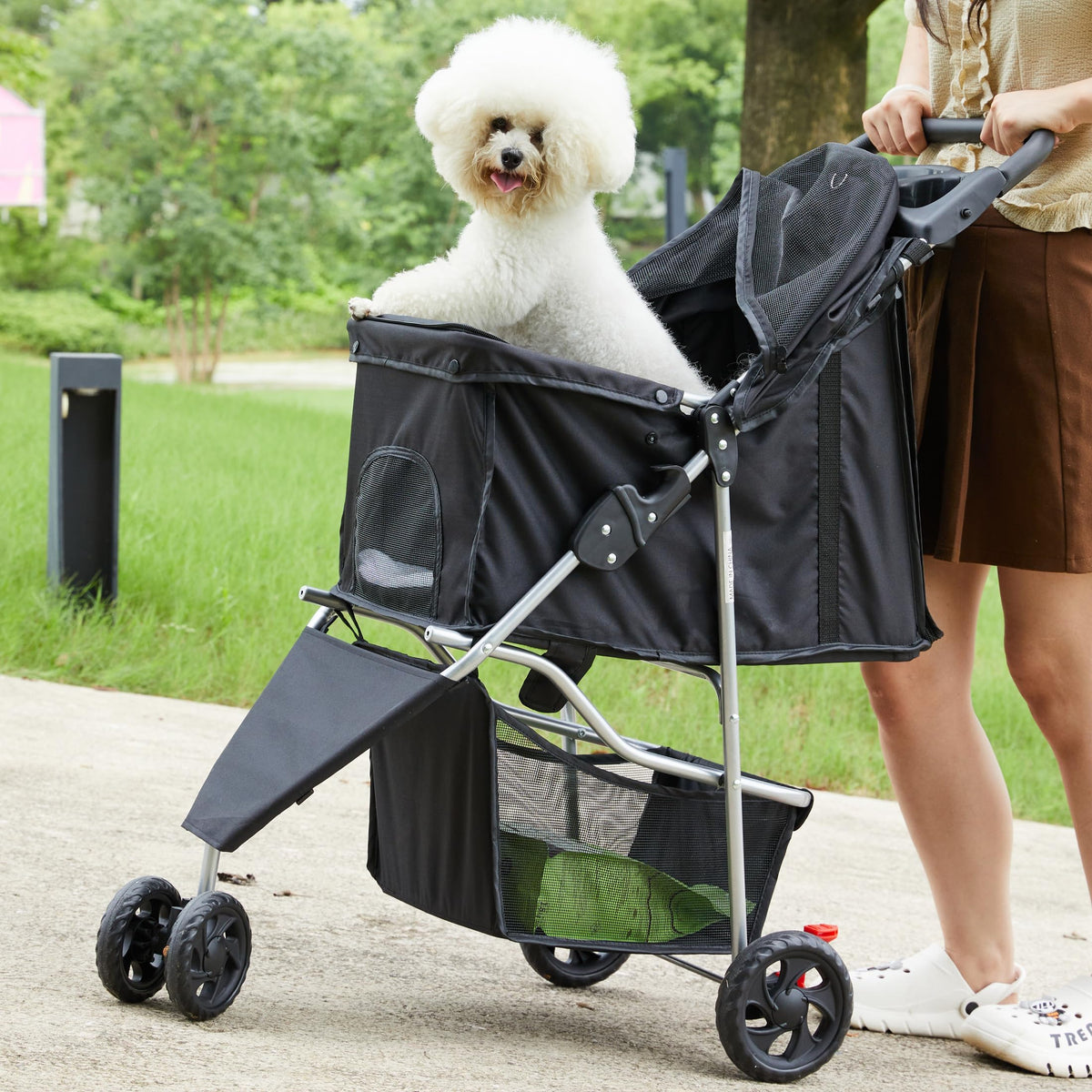 Foldable 3 Wheel Pet Stroller V78299