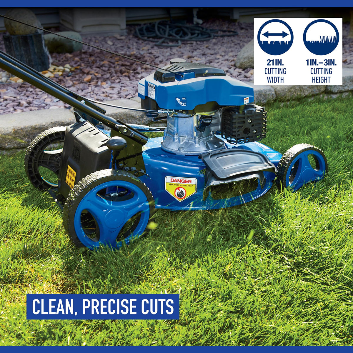 21in. 3-in-1 Gas Lawn Mower I190823