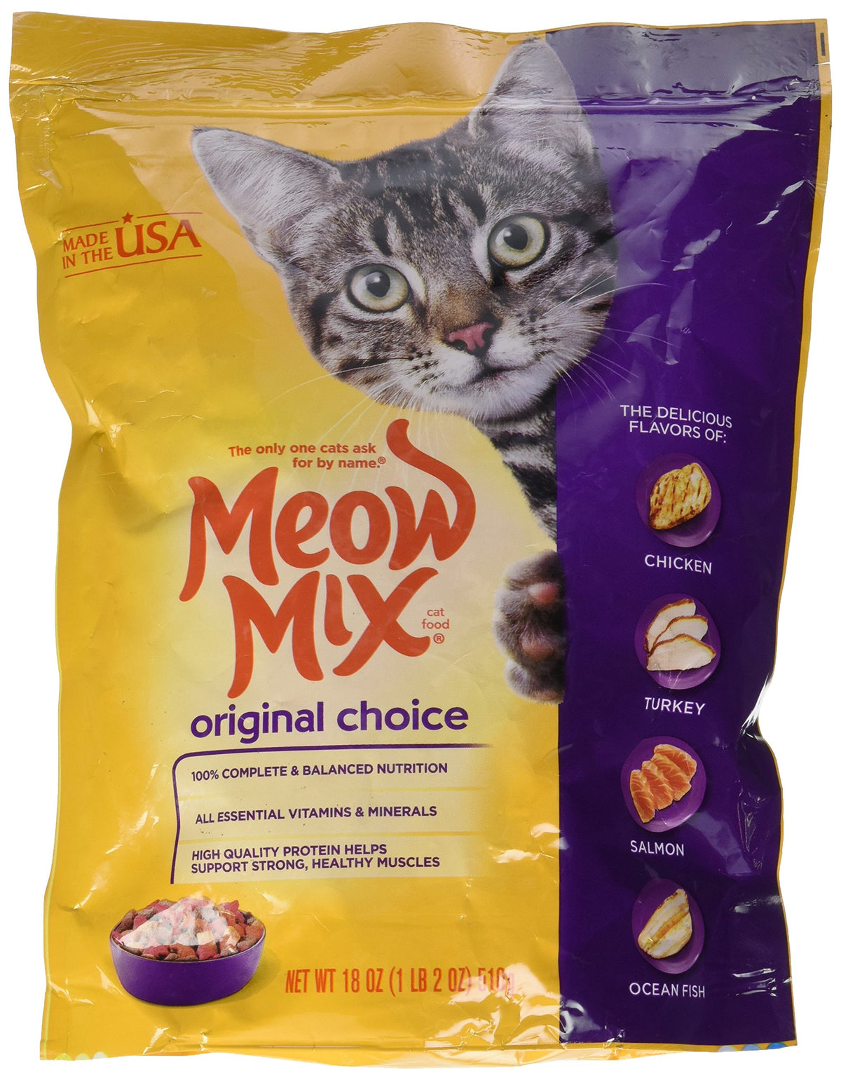 Original Dry Cat Food 18-Ounce D52531